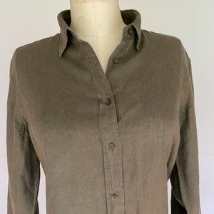Ralph Lauren - Olive Linen Blouse